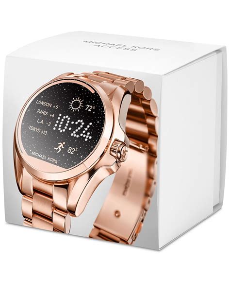 michael kors bradshaw rose gold review|Michael Kors bradshaw smartwatch gold.